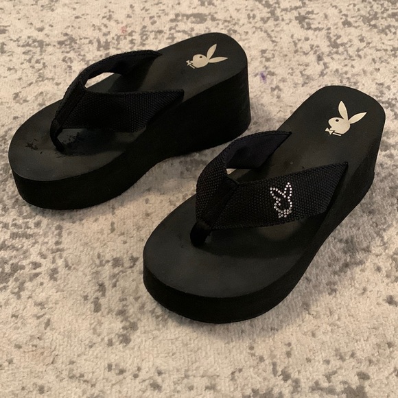 PLAYBOY | Shoes | Playboy Platform Flip Flops | Poshmark